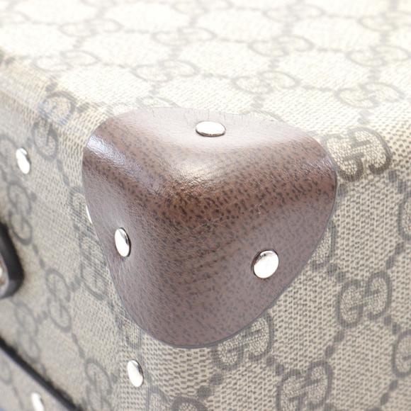 Gucci Bamboo GG Supreme Vanity Case Canvas Vanity Bag 588351 in Good condition - Picture 8 of 8